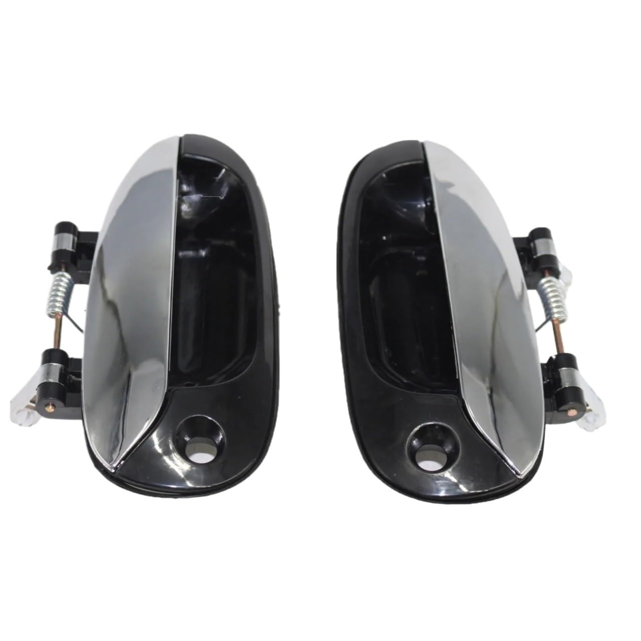DUHNXUJ Car Door Handle for Kia for Carens 2002-06 2Pcs Chrome Outside Door Handle Front LH+RH Passenger 0K2FB58410