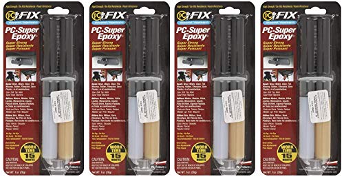 PC Products 16619 PC-SuperEpoxy Two-Part Epoxy Adhesive Paste, 1 oz Double Syringe, Translucent (F?ur ???k)