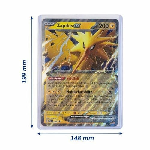 BB-Toy-Trades 10x Toploader passend für Pokemon XXL Oversized Jumbo Sammel-Karten - übergroße Kartenhalter 20 x 15cm