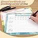 Magic Grooved Cursive Handwriting Workbook,Reusable Handwriting Practice Books Cursive Workbook for Kids Ages 8-12,Alphabet Bible Verses Grooved Writing Practice Books Classroom Homeschool Essentials