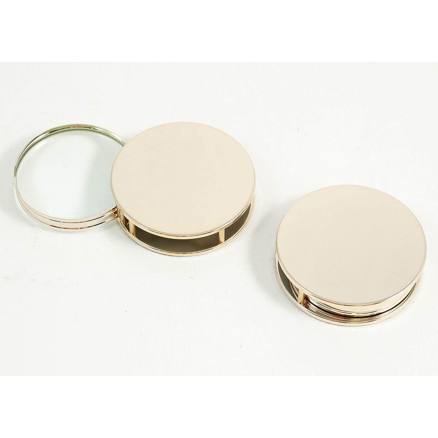 Bey-Berk D221 Paperweight and Fold Out Magnifier With 3X Magnification, Gold Plated