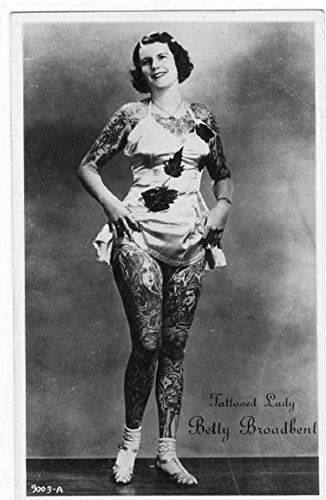 Vintage Tattoo History 14 x 11 Photo Print