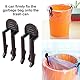 Trash Can Clamp,10Stück Plastikmüllsack Clip,Abfalleimer-Beutel-Halter Müll Clip,Kunststoffklammer,Müllbeutel-Befestigungselemente,Müllsack Clip,Anti-Rutsch-Befestigungs-Clip-Halter,Mülleimer-Schieber