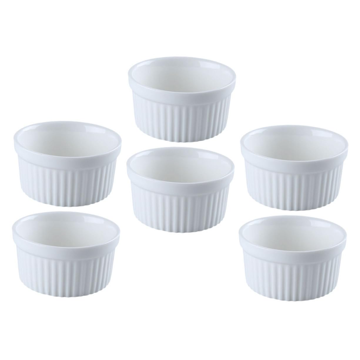 NAMOARLY 6pcs Dessert Bowls and Plates Waffle Cone Bowls for Small Pudding Cups Multi-purpose Oven