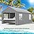 COBIZI Carports 10x20 Heavy Duty Car Canopy Garage with Removable Sidewalls, Galvanized Frame Portable Carport Canopy with Built-in Sandbags & All-Season Tarp for Car Boat Truck, Gray Upgrade 2.0