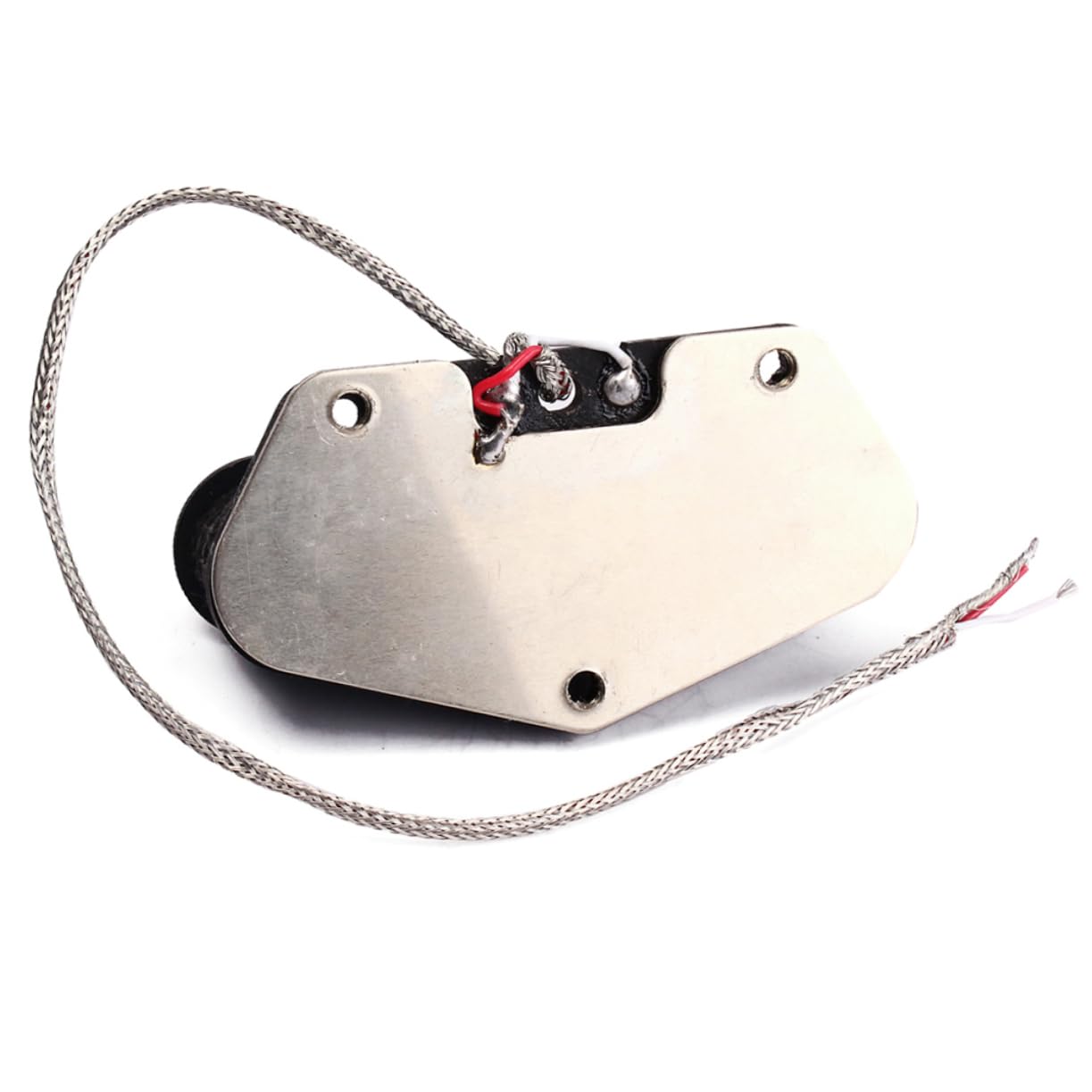 Pickup Ponte per Chitarra Elettrica Nero Gma02 Alnico 5 | 5 Magneti, Coperture per Pickup al Manico Incluse, Stile Vintage, per Basso e Strumenti Elettrici