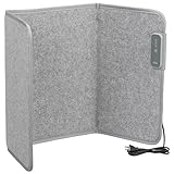 オーム(OHM) パネルヒーター 折りたたみ 自動オフ機能付き 3段階温度調節 足元ヒーター 暖房器具 デスク 足元暖房 フットヒーター グレー オーム電機 KIS-PHT01A-GR 08-1470