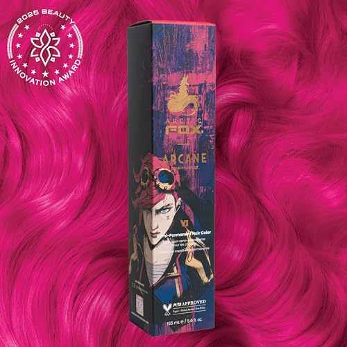 Image of ARCTIC FOX Arcane VI Semi Permanent Hair Dye - Vegan Pink - 2 x 5.6 fl oz