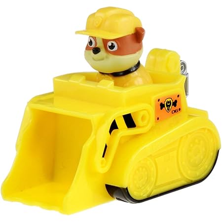 Amazon パウ パトロール ミニビークル ラブル パワーブルドーザー ロボット 子ども向けフィギュア おもちゃ