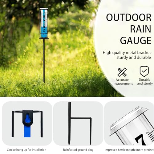 Jmbay 20240413B5D Rain Gauge Outdoor, Upgraded Accurate Rain Gauges Outdoors Best Rated thumb #4