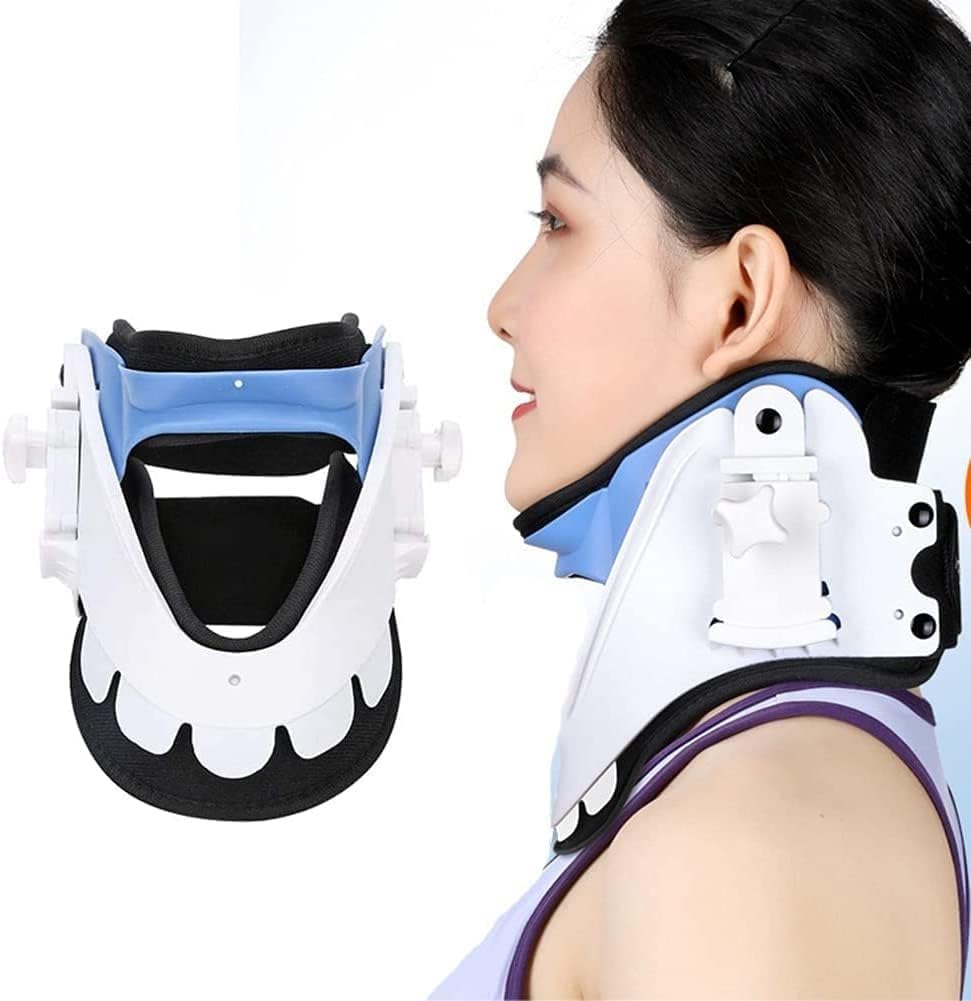 Supporto per Il Collo per Il Dolore al Collo, Collare per Dispositivo di trazione cervicale, tutore per Il Sollievo dal Dolore alla Spalla, Collare barella per Viaggi e casa, migli