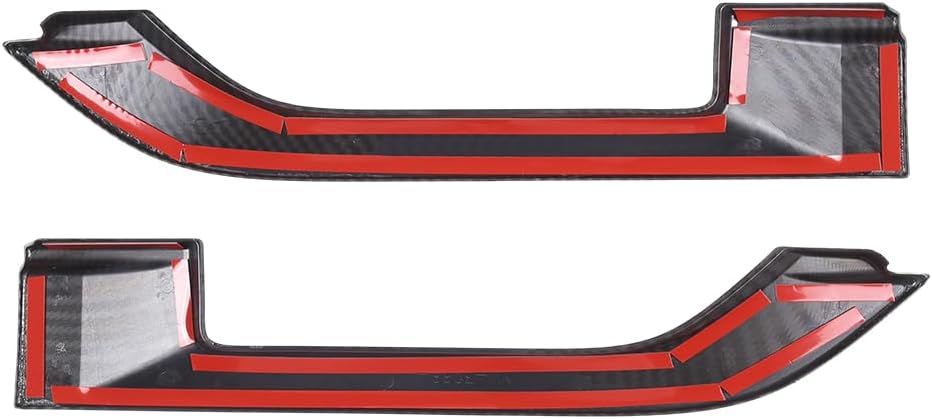 Daeiclru Car Fender Side Vents Cover Compatible with Jaguar F-Type 2013-2020, ABS Side Fender Air Vent Outlet Cover Trim Exterior Accessories (Carbon Fiber Pattern)