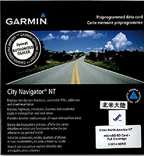 Garmin City Navigator Per NT Mappatura Micro/SD Card, Nero