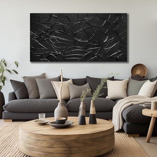 SKYRISE Large Hand Painting 3D Textured Canvas Wall Art for