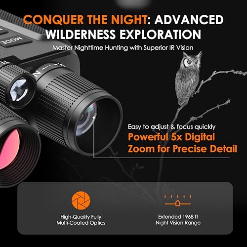 Binoculares RexingUSA B1 con Visión Nocturna y Brújula miniatura 6