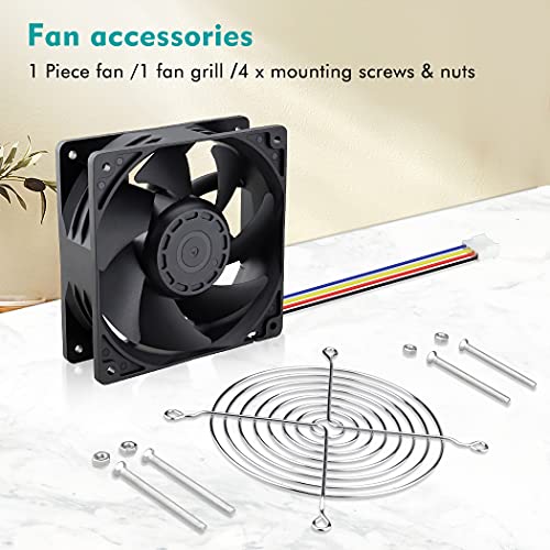 Wathai 12038 120Mm X 38Mm Pwm Computer Pc Case Fan 12V 4Pin 5300Rpm High Airflow Duall Ball Cfm Fg Dc Brushless Cooling Fan #TOP6