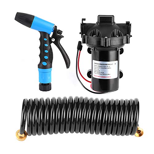 Deckwaschpumpen-Set – Verbesserter Rostschutz, Professionelle Pumpe für Vielfältige Reinigung, Wohnmobil-Wasserpumpe Geeignet für Süß- und Salzwasser,