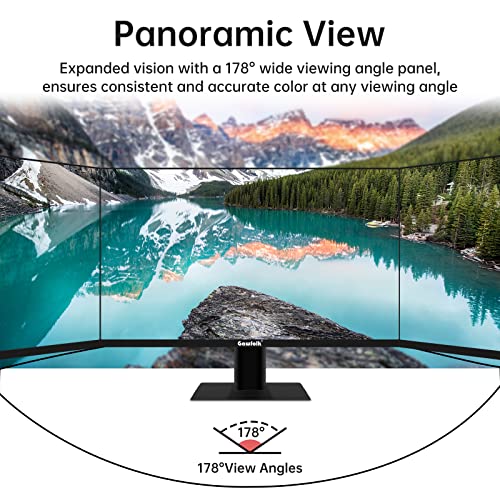 Gawfolk 24 Inch Gaming Monitor 144Hz 1080P, Home Office Computer Monitor 165Hz, Business Pc Monitors Zeroframe Design, Va, 99% Srgb Color Gamut, Freesync, Vesa Compatible, Tilt Adjustable, Eye Care #TOP3