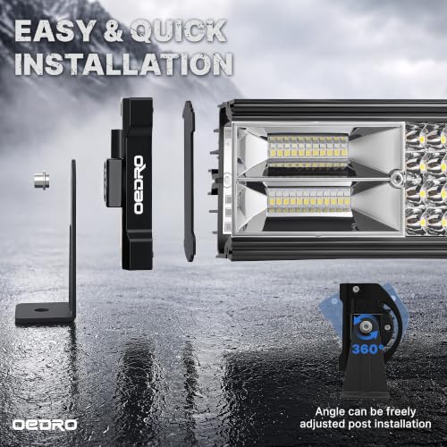 Image of OEDRO 18 Inch LED Light Bar Quad-Row Off Road Light with Wiring Harness