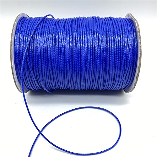 Perlenfaden-Bastelschnur, Baumwoll-Makramee-Seilschnur, Perlenschnur, 10 Yards/Lot, 1 mm gewachste Schnur, PU-Lederfaden, Schnur, Schnur, Riemen, Halskette, Seil for die Schmuckherstellung, DIY-Armban