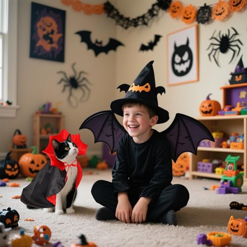 Disfraz de vampiro para perro grande miniatura 7