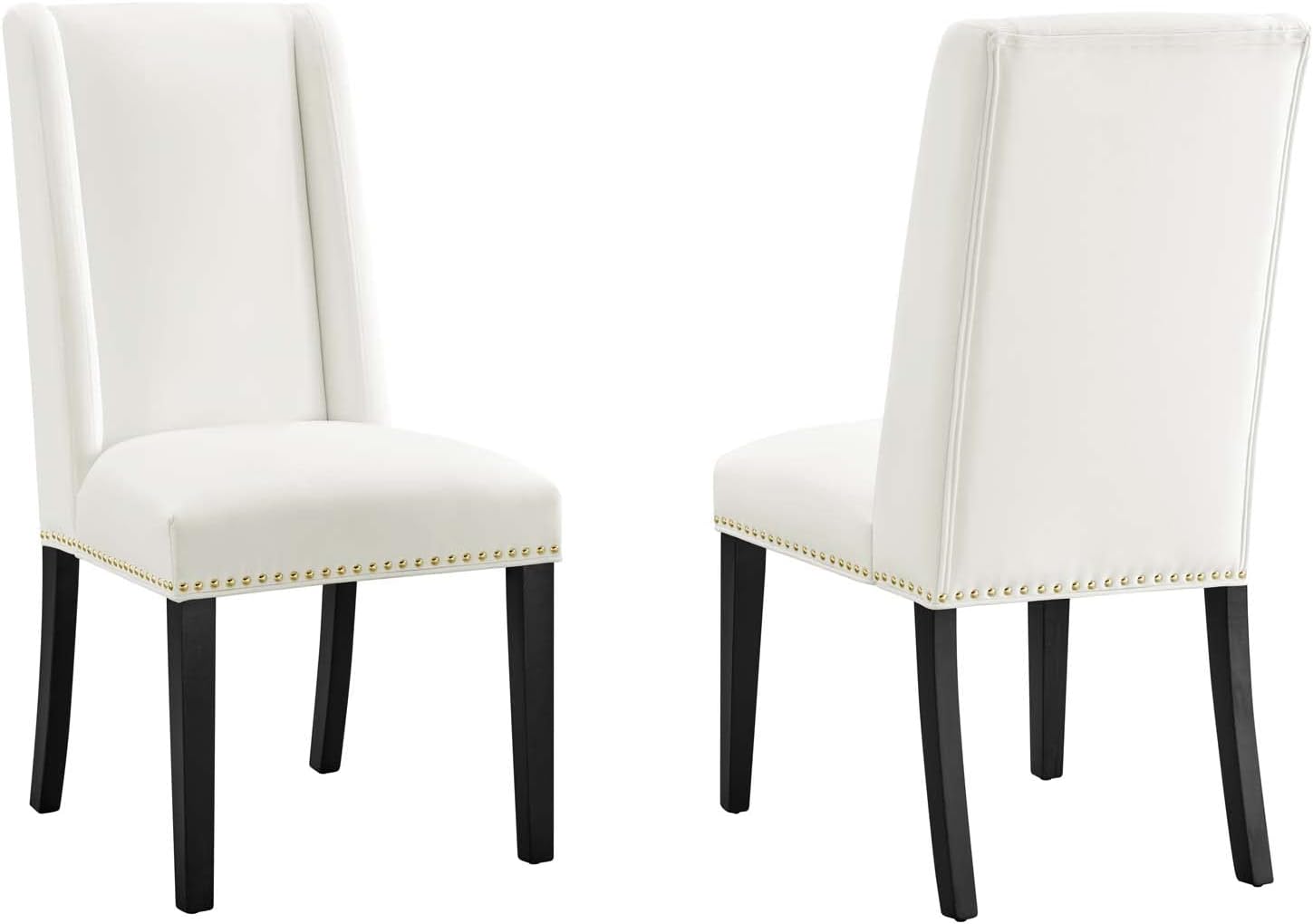 Modway EEI-5012-EME Baron Performance Velvet Dining Chairs - Set of 2, Emerald