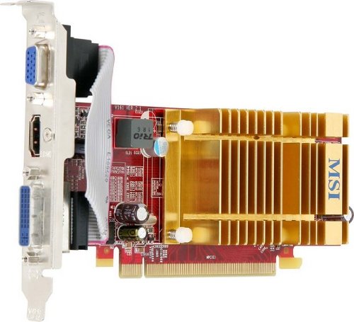 Msi Radeon Hd 4350 512 Mb Ddr2 Pci-Express 2.0 Graphics Card Md512H #TOP2