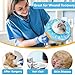 Hpetppy Cat Cone Collar Soft, Cat Recovery Collar for Wound Healing Cute Cat Donut Adjustable Cat Cones to Stop Licking Comfortable Lightweight Neck Elizabethan Collars for Cats Kittens After Surgery