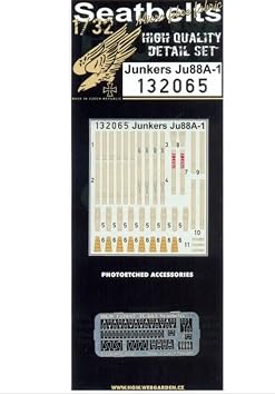 HGW 132065 1/32 Seatbelts for Junkers Ju88A-1 for Revell Kits Accessories kit
