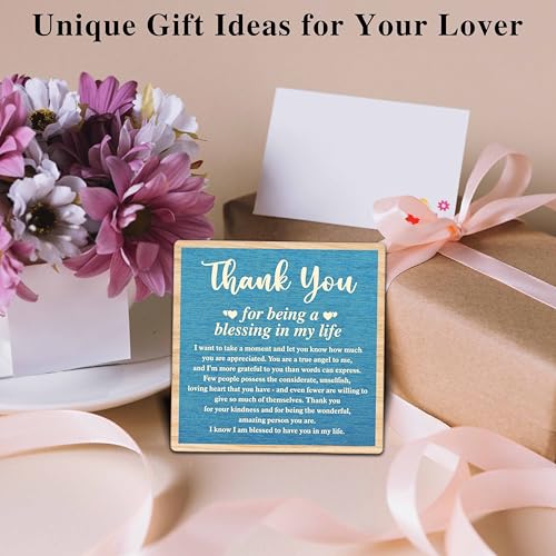 ONDTOM-Thank-You-Gifts-for-Women-Men-Friends-Mom-Thank-You-for-Being-A-Blessing-in-My-Life-Wooden-Plaque-with-Stand-Thanksgiving-Day-Gifts-for-Family-Member-Desk-Decor-E06 ONDTOM Thank You Gifts for Women Men Friends Mom Thank You for Being A Blessing in My Life Wooden Plaque with Stand Thanksgiving Day Gifts for Family Member Desk Decor E06