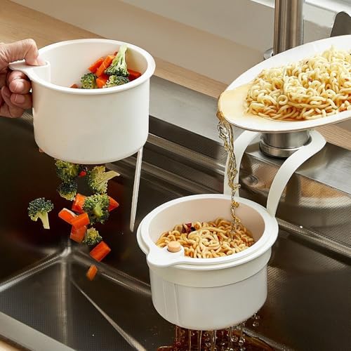 Colador para fregadero de esquina colgante para cocina miniatura 2