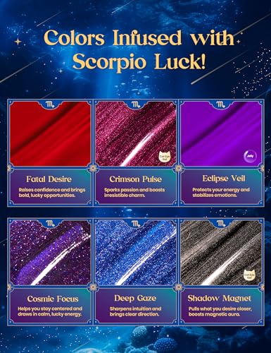 Image of Beetles Midnight Vampire Lucky Box Scorpio Zodiac Fall Gel Nail Polish Kit