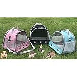 Guinea Pig Carrier Backpack, Clear Bubble Window Backpack for Guinea Pig, Bunny Rat Bird (Black, Carrier) - Image 5