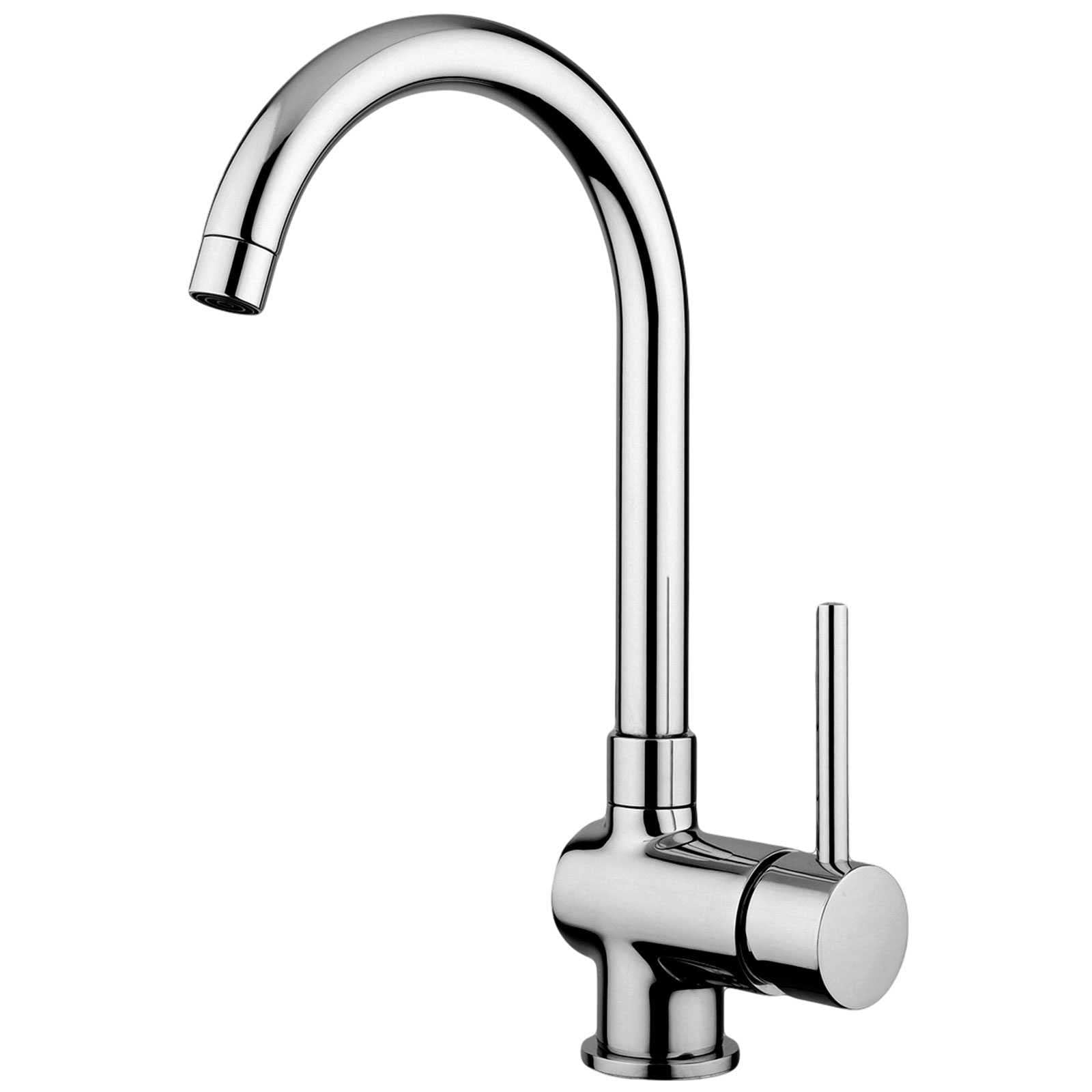 Miscelatore lavello cucina con canna orientabile paffoni stick sk180cr