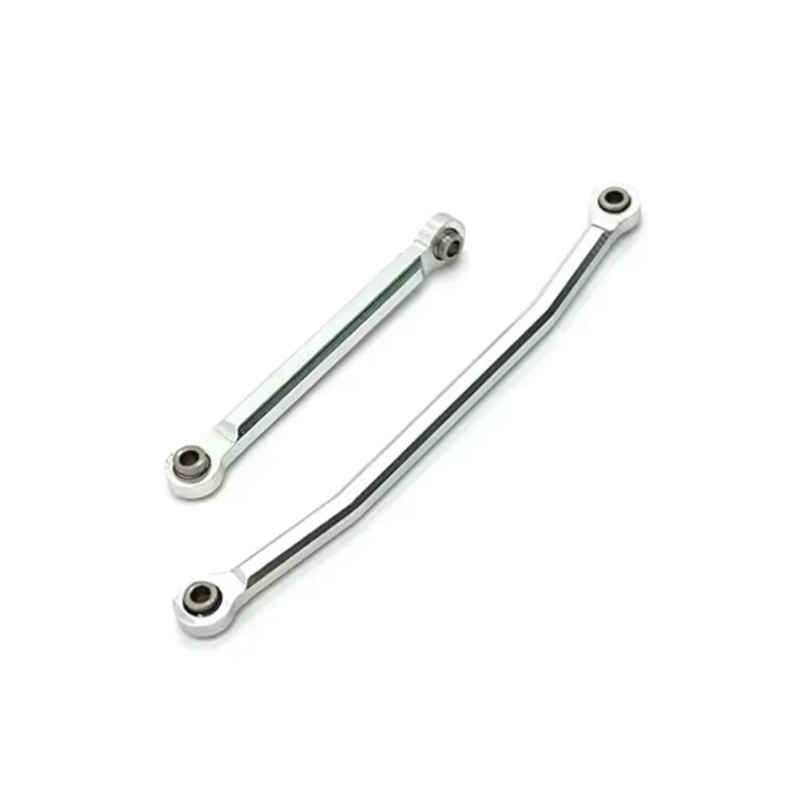 Tiges de direction en métal argenté compatibles avec FMS FCX24 bielle RC 1/24