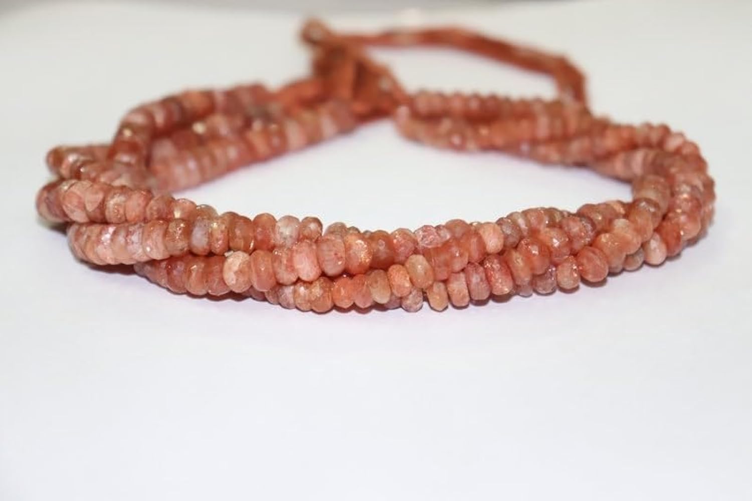 Pierre de soleil naturelle en perles de 7mm pour créer vos bracelets d'été tendance