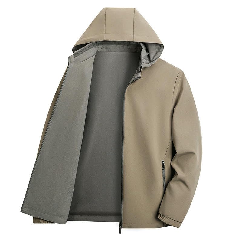 Veste à capuche style médiéval de haute qualité coupe décontractée réversible homme