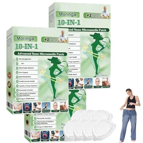 Moringa Patch 10-in-1 Nano Microdarts Patch New Natural Women Boxes Patches Gentle Formula Advanced Patches 3PCS(D)