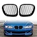 Anzios Front Upper Hood Bumper Grille Compatible with 1995-2002 BMW Z3 Roadster Convertible Coupe 2-Door, Single Slat Gloss Black Pair 51138397503/51138397504/ 51138412949/51138412950