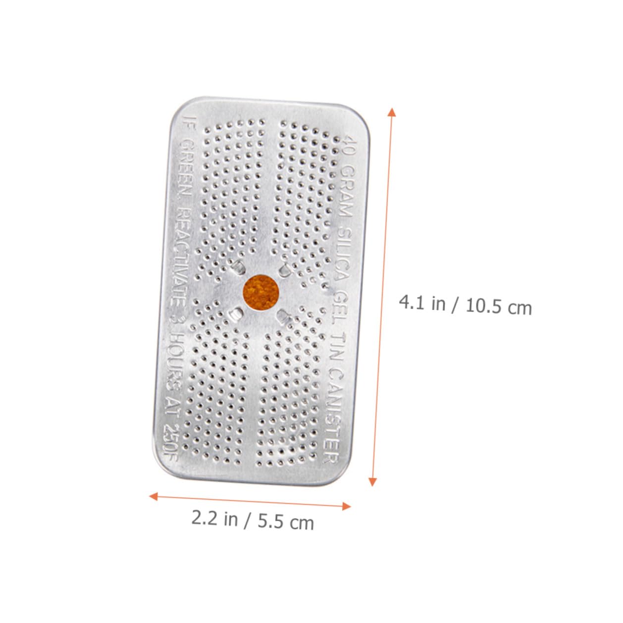 Silicagel Päckchen 5 Stück 40g mit Alu Box, Orange