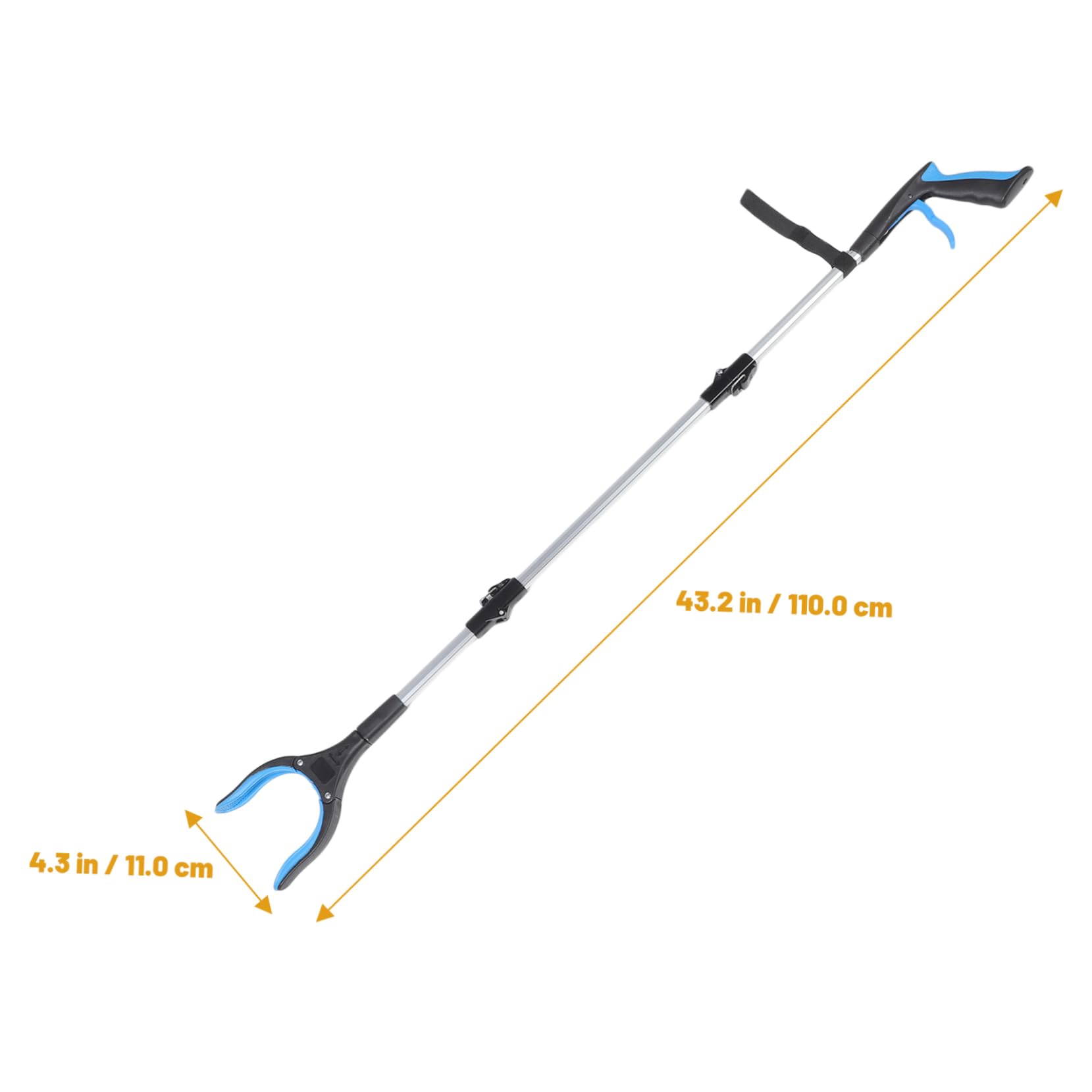 Gogogmee Universal Trash Picker Grabber for Shopping Malls Hotels Sanitation Parks and More Folding Litter Grabber Tool