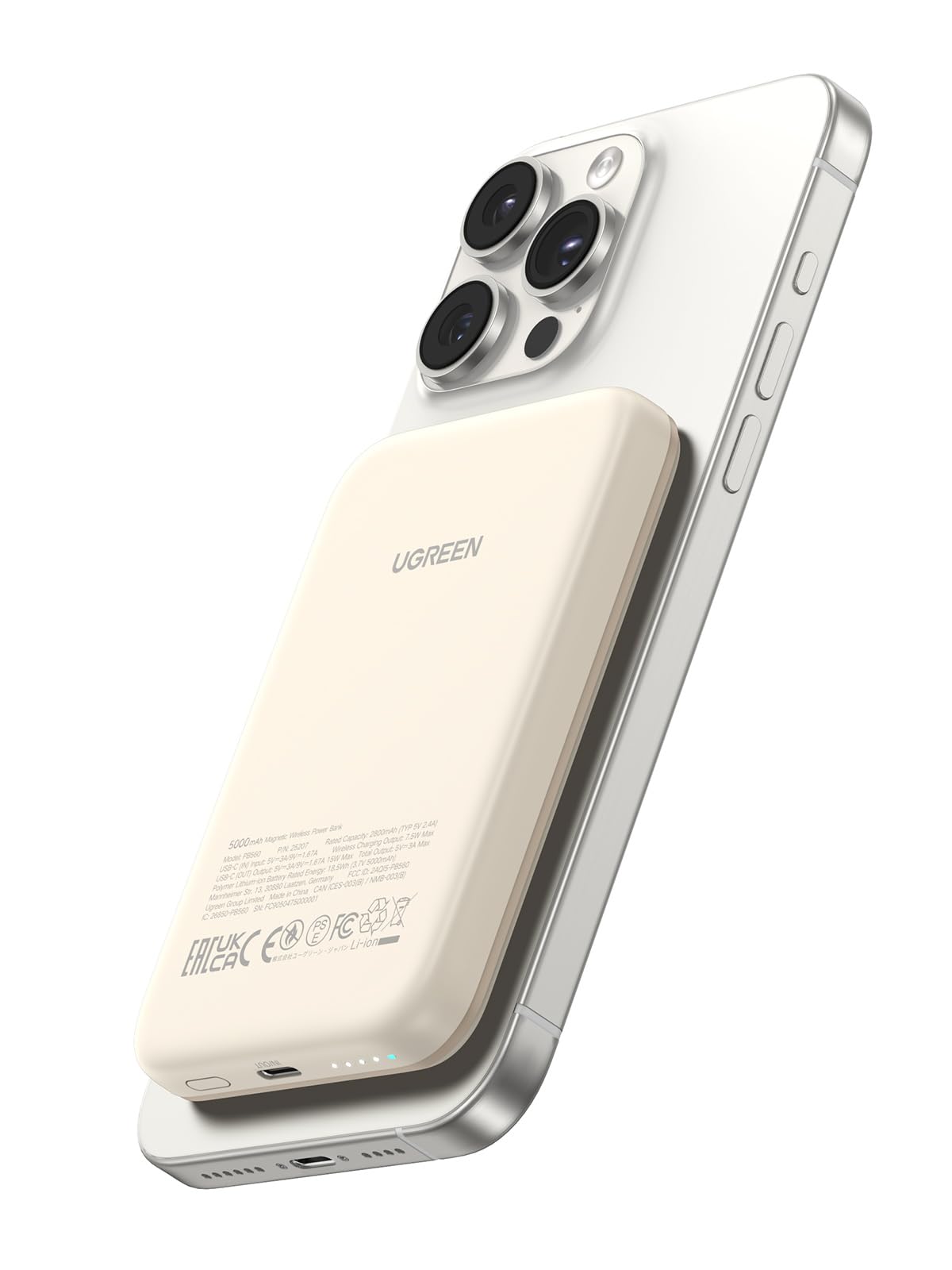 Ugreen Magnetic Power Bank Slim 000mah Wireless Portable Charger