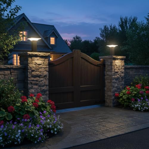 Image of Lyse Decor LED Gate Light Waterproof, Outdoor Wall Light for Home Entrance, Garden, Balcony & Exterior Decoration (Pack of 1)