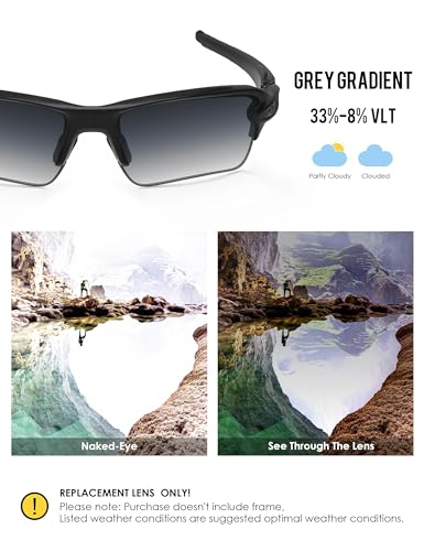 Image of BLAZERBUCK Anti Salt Replacement Lenses & Sock Kit for Oakley Flak 2.0 XL OO9188 Sunglasses
