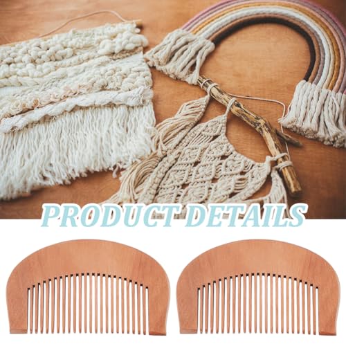 Peines Macrame Fringe 4Pcs para Manualidades miniatura 3