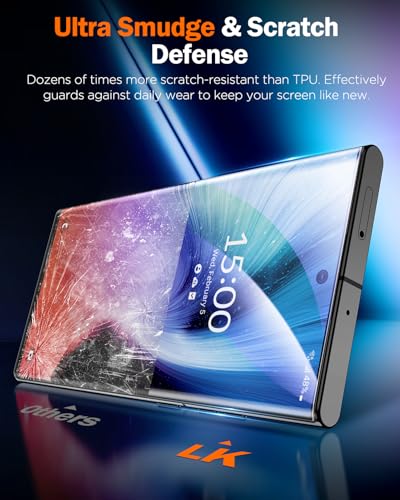Image of LK 2 Pack for Samsung Galaxy S22 Ultra Screen Protector, [GAME-CHANGER Nano Ceramic Film] [9H+ Hardness] [12FT Military Grade Shatterproof] [Bubble-Free] Upgrade from Tempered Glass S22 Ultra SIM Card