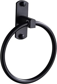 Hardware Towel Ring Glossy Space Aluminum Swivel Kitchen Simple Round Towel Hanger Bathroom Towel Hanger