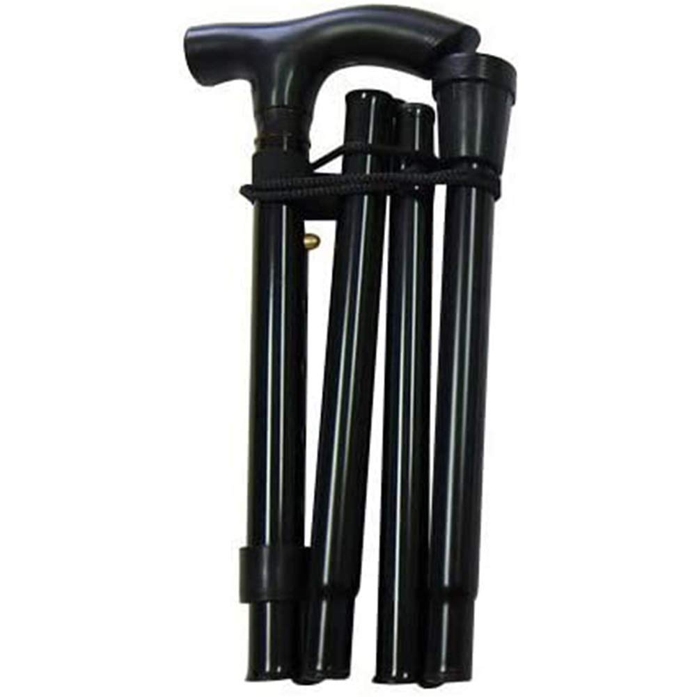 Bastón para Caminar con luz, bastón Plegable, bastón portátil, bastón Antideslizante, Ayuda para Caminar de aleación de Aluminio, Ayuda para la Movilidad, muleta Plegable para Ancianos con luz para
