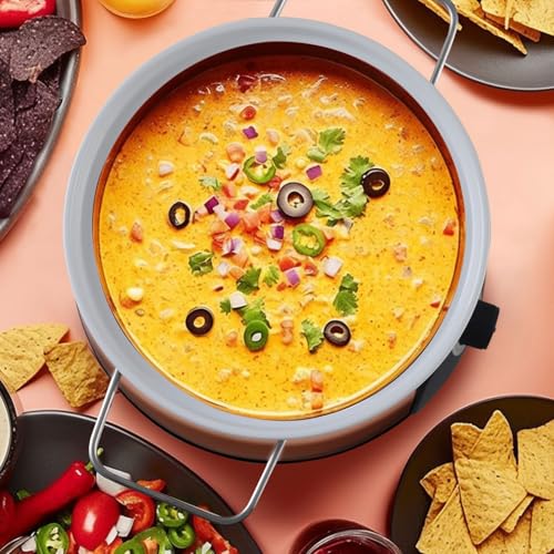 image for Artestia Electric Chocolate & Cheese Fondue Set with Two Pots (Stainle