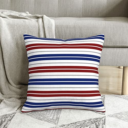 Housse de coussin en velours côtelé rayé 45x45 cm pour déco - 8